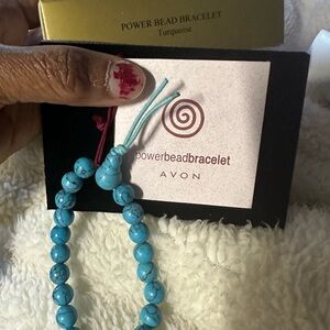 Avon vintage power bead Turquoise Bracelet